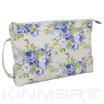 canvas Monogrammed cosmetic bags